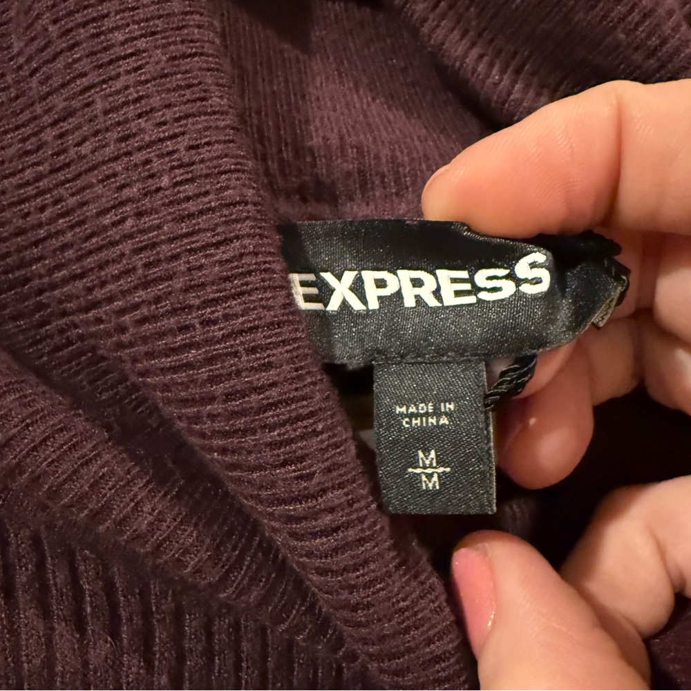 Express Ribbed Turtleneck - Picture 3 of 4